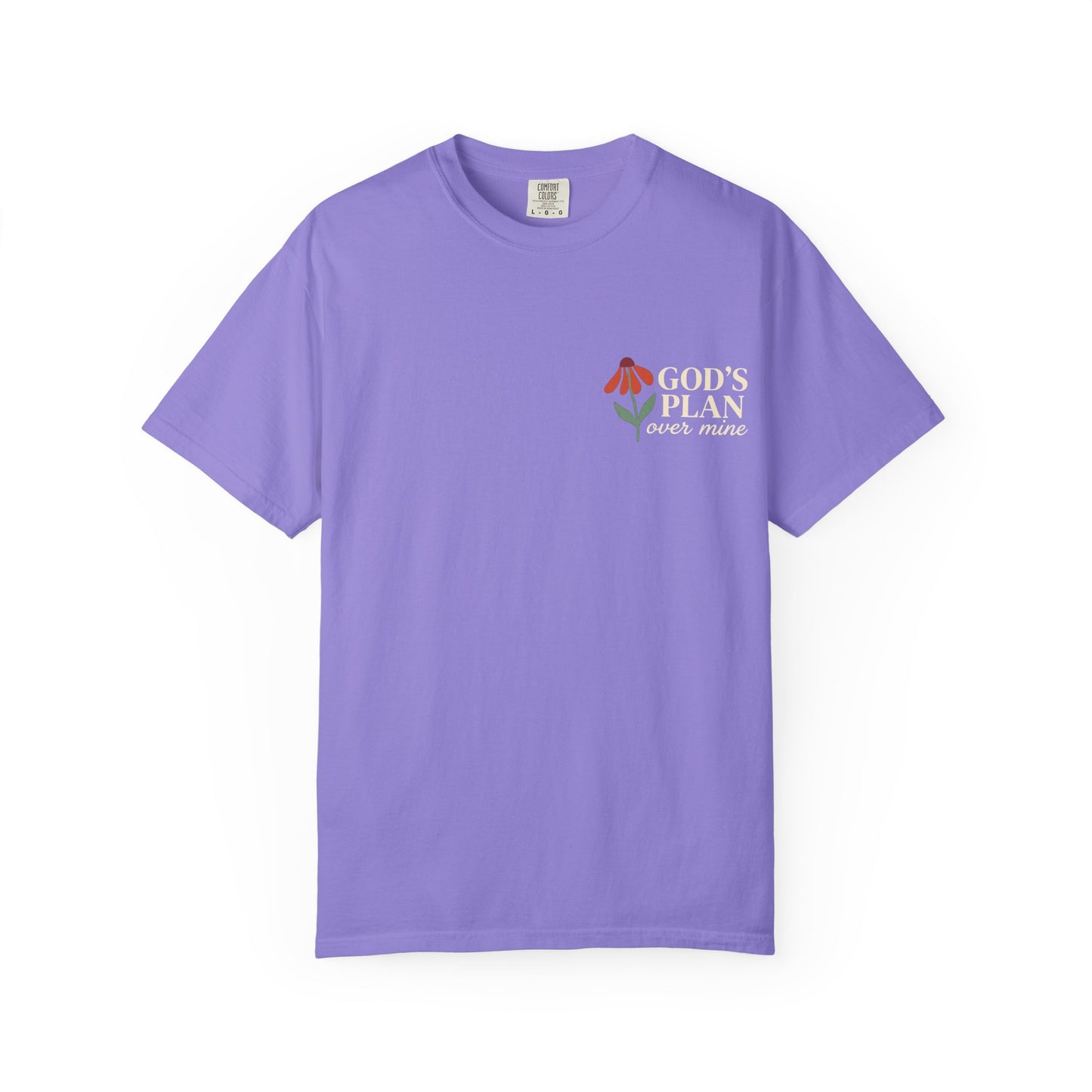 God's Plan Over Mine Shirt Isaiah 55:8-9 Oversized Comfort Colors Tee Christian Gift for Her