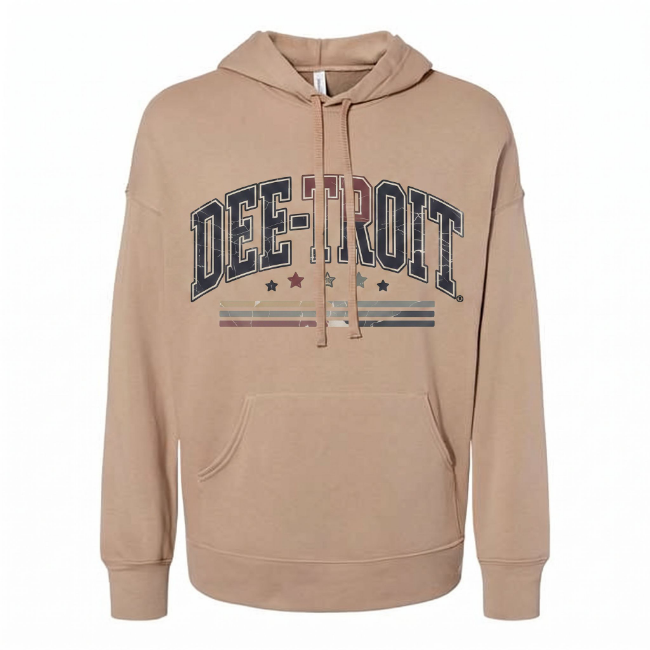 Detroit Retro Hoodie — Dee-troit Graphic Pullover