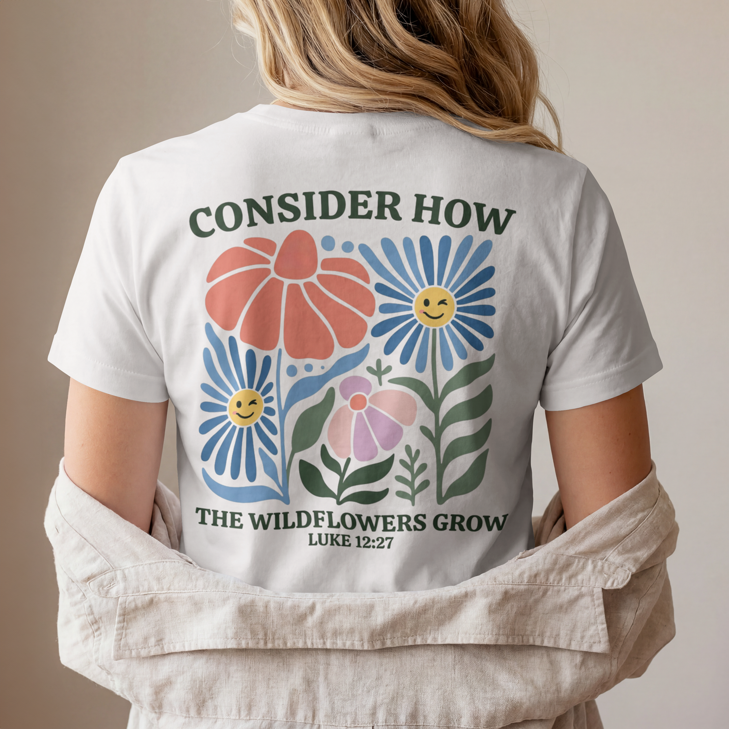 Vintage inspired graphic tee on Comfort Colors garment-dyed shirt
