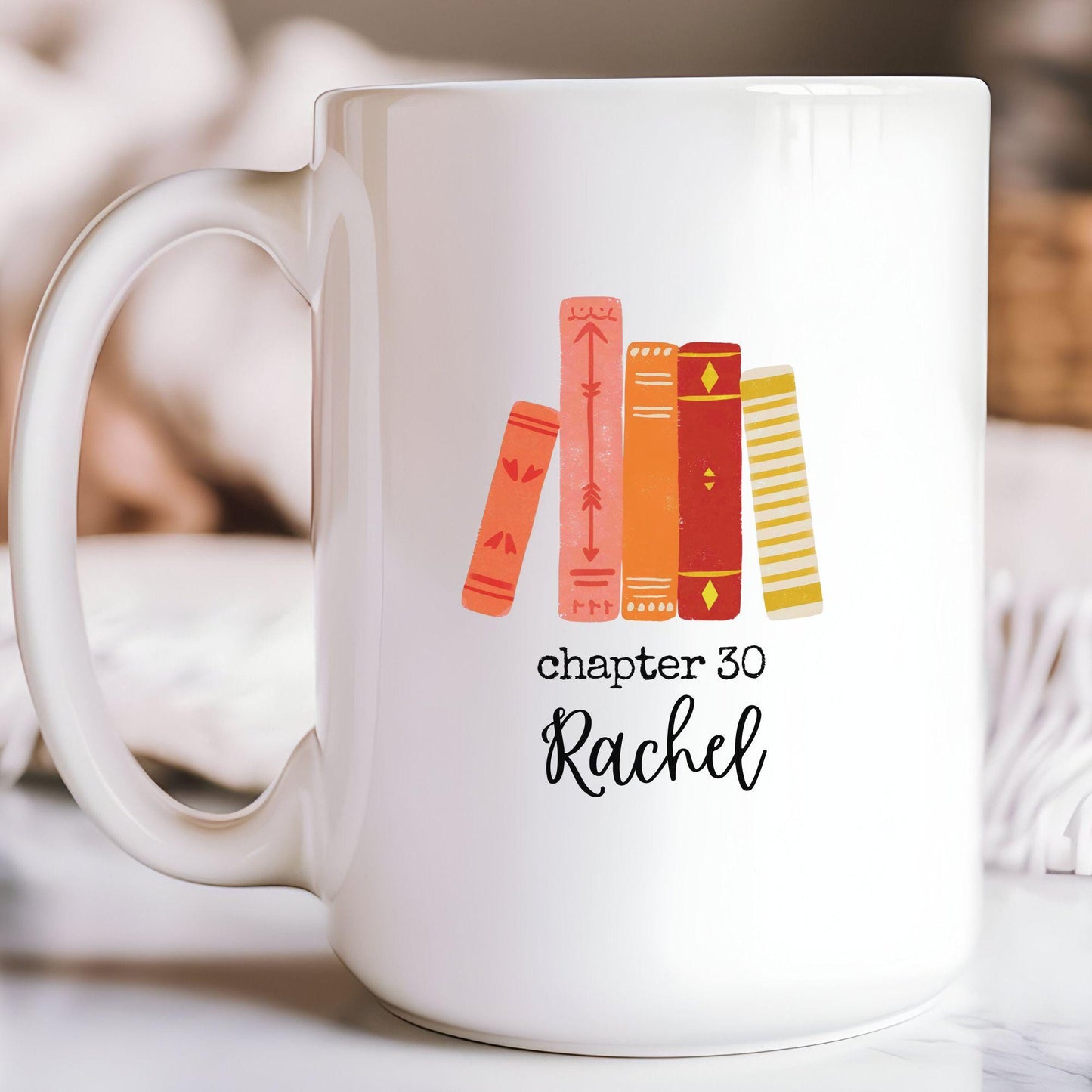 Personalized Book Lover Mug | Chapter Birthday Gift