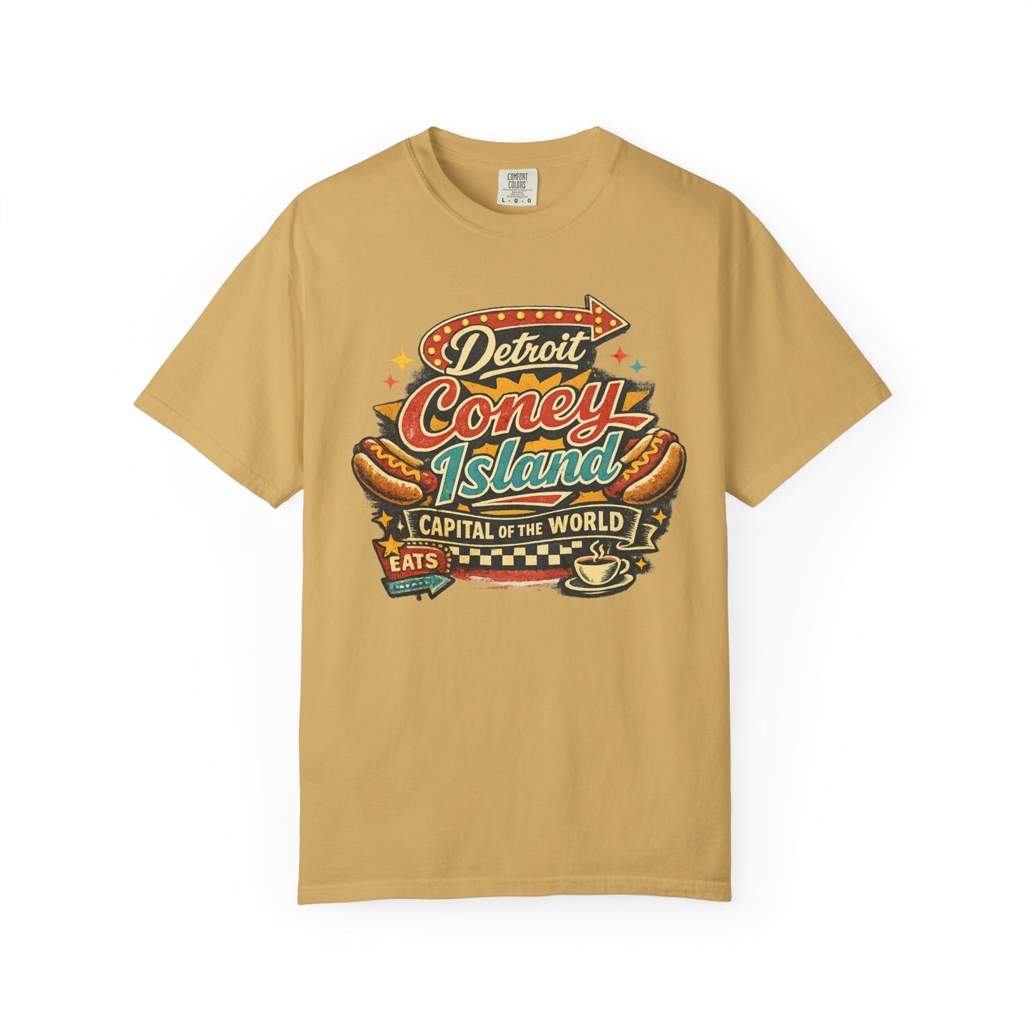 Detroit Coney Island Vintage Sign T-Shirt