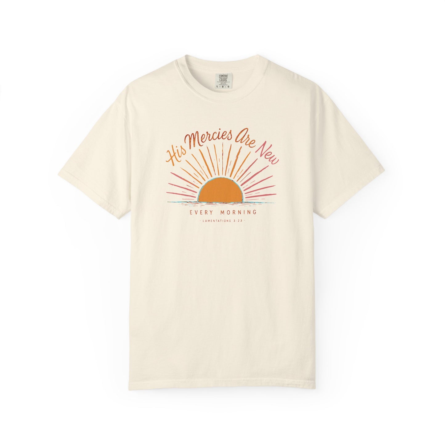 T-Shirt — "His Mercies Are New Every Morning" Christian Sunrise Tee