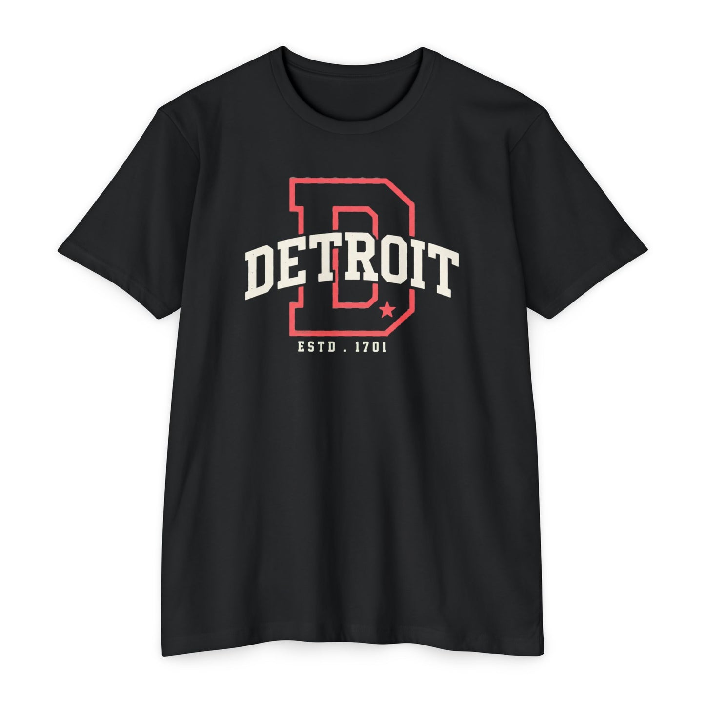 Detroit Vintage Letter Tee — 'Detroit' Graphic T-Shirt