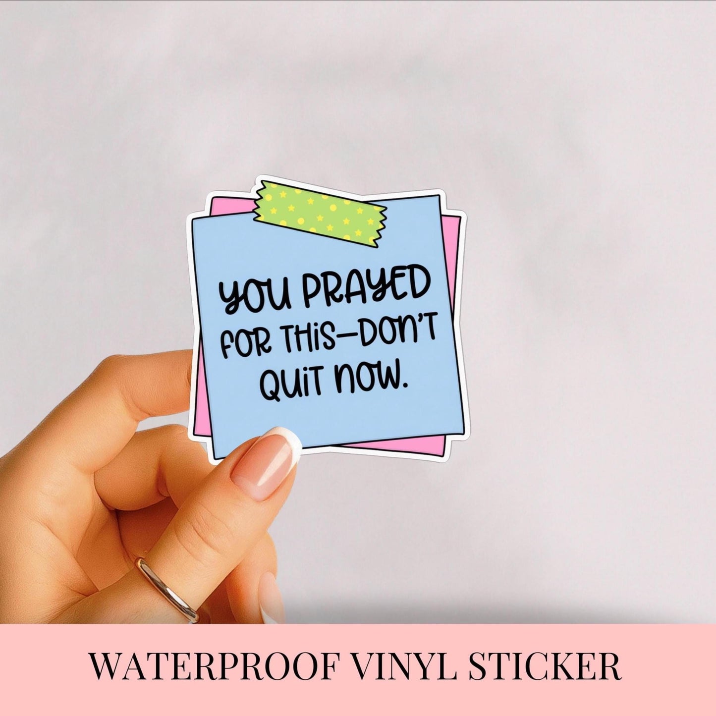 Motivational Quote Stickers - Waterproof Vinyl Decals for Laptops, Water Bottles