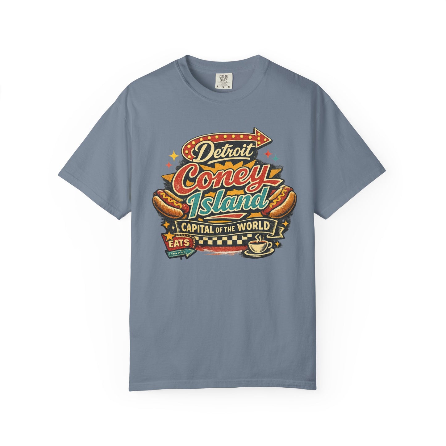 Detroit Coney Island Vintage Sign T-Shirt