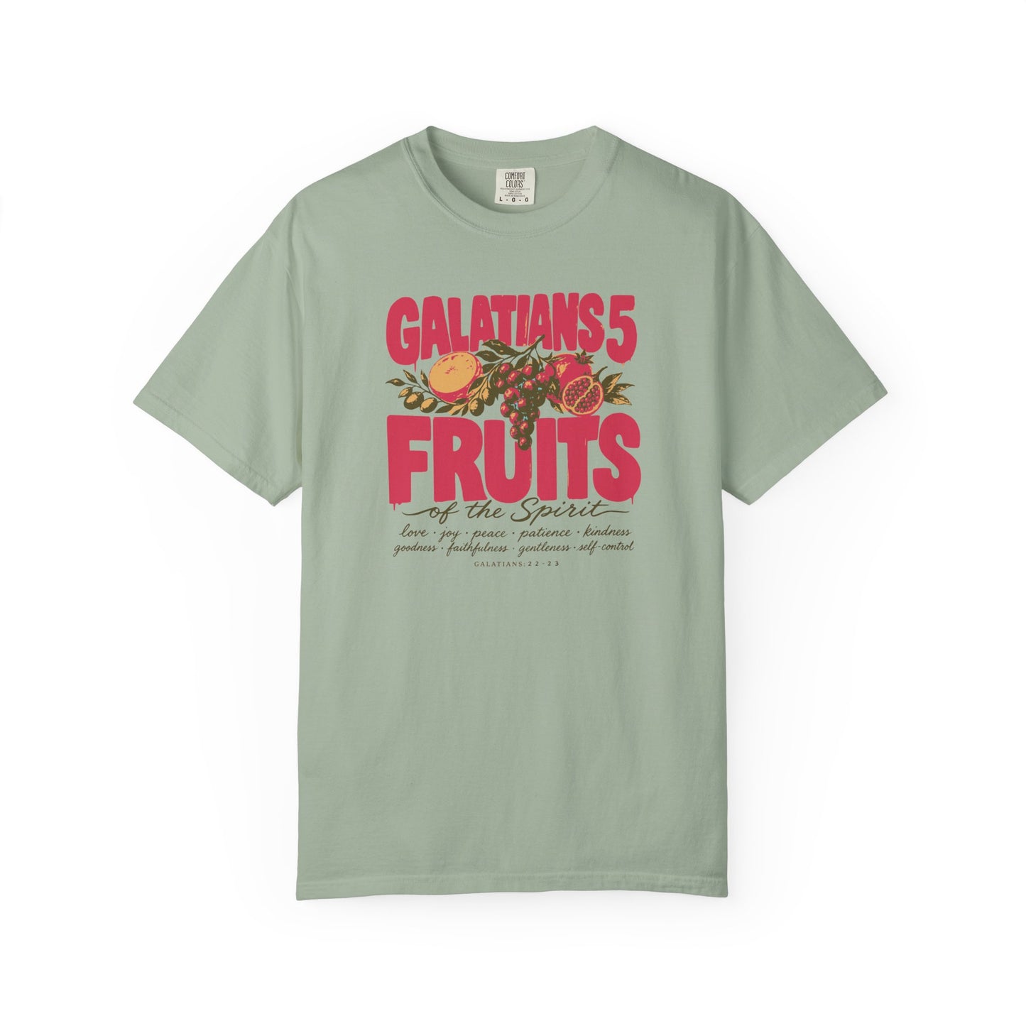 : Fruits of the Spirit Shirt  Galatians 5:22-23 Vintage Christian Band Tee Faith Gift Comfort Colors