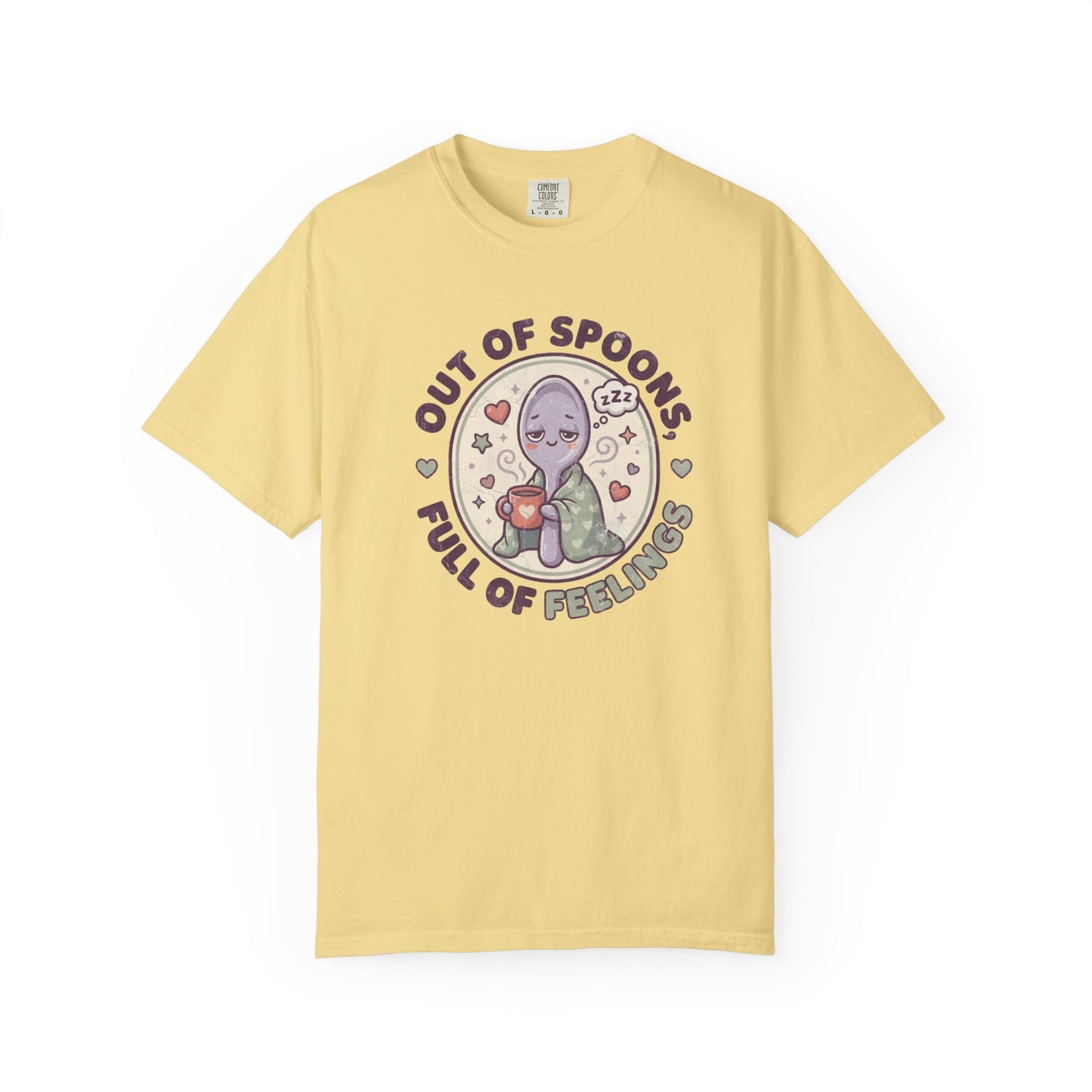 Out of Spoons Full of Feelings Shirt Spoon Theory Chronic Illness Tee Cute Spoonie Gift
