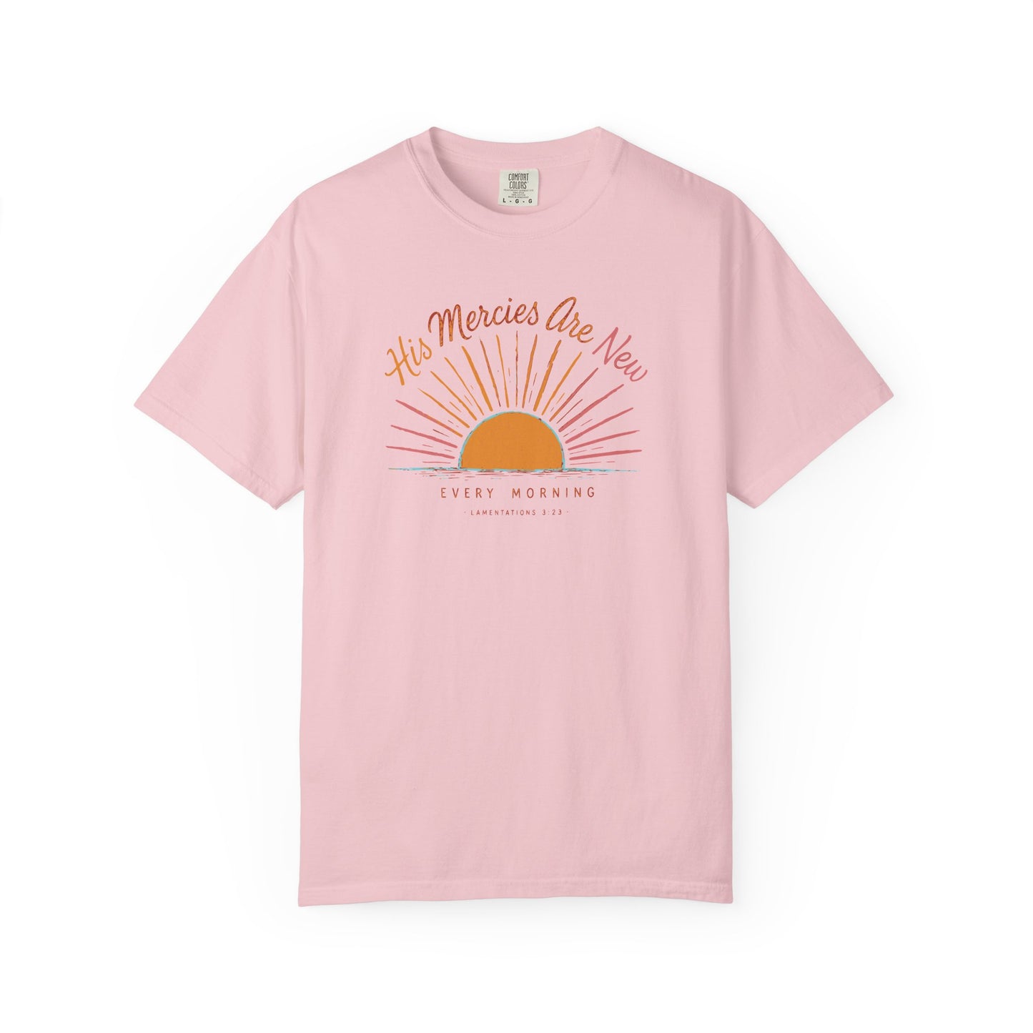 T-Shirt — "His Mercies Are New Every Morning" Christian Sunrise Tee