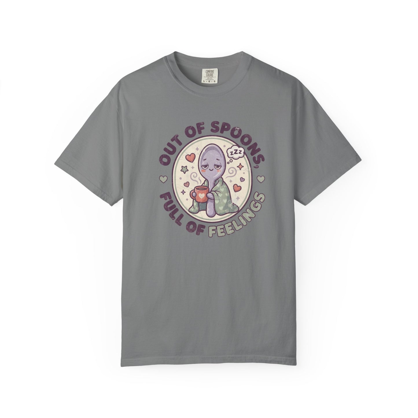 Out of Spoons Full of Feelings Shirt Spoon Theory Chronic Illness Tee Cute Spoonie Gift