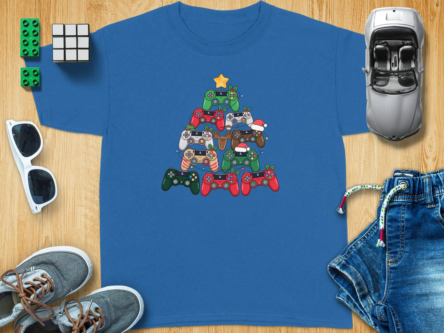 Gamer Christmas Tree T-Shirt, Controller Xmas Tee