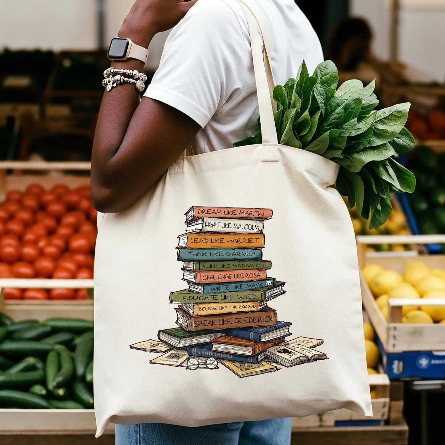 Black History Month Canvas Tote Bag | African American Pride