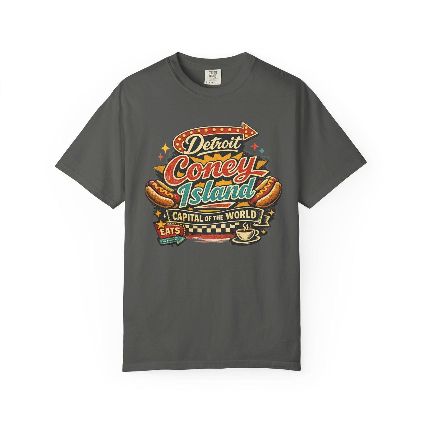 Detroit Coney Island Vintage Sign T-Shirt