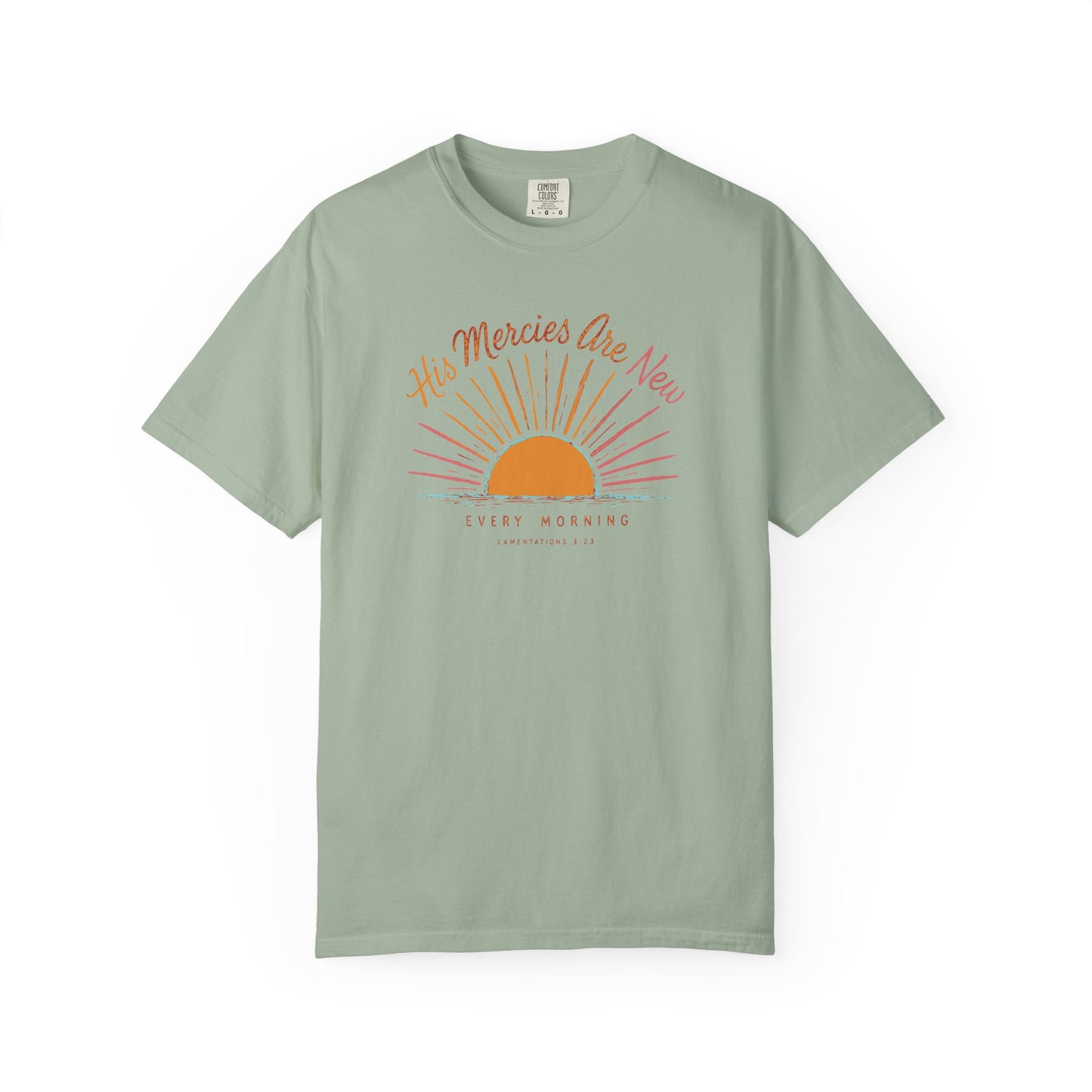 T-Shirt — "His Mercies Are New Every Morning" Christian Sunrise Tee