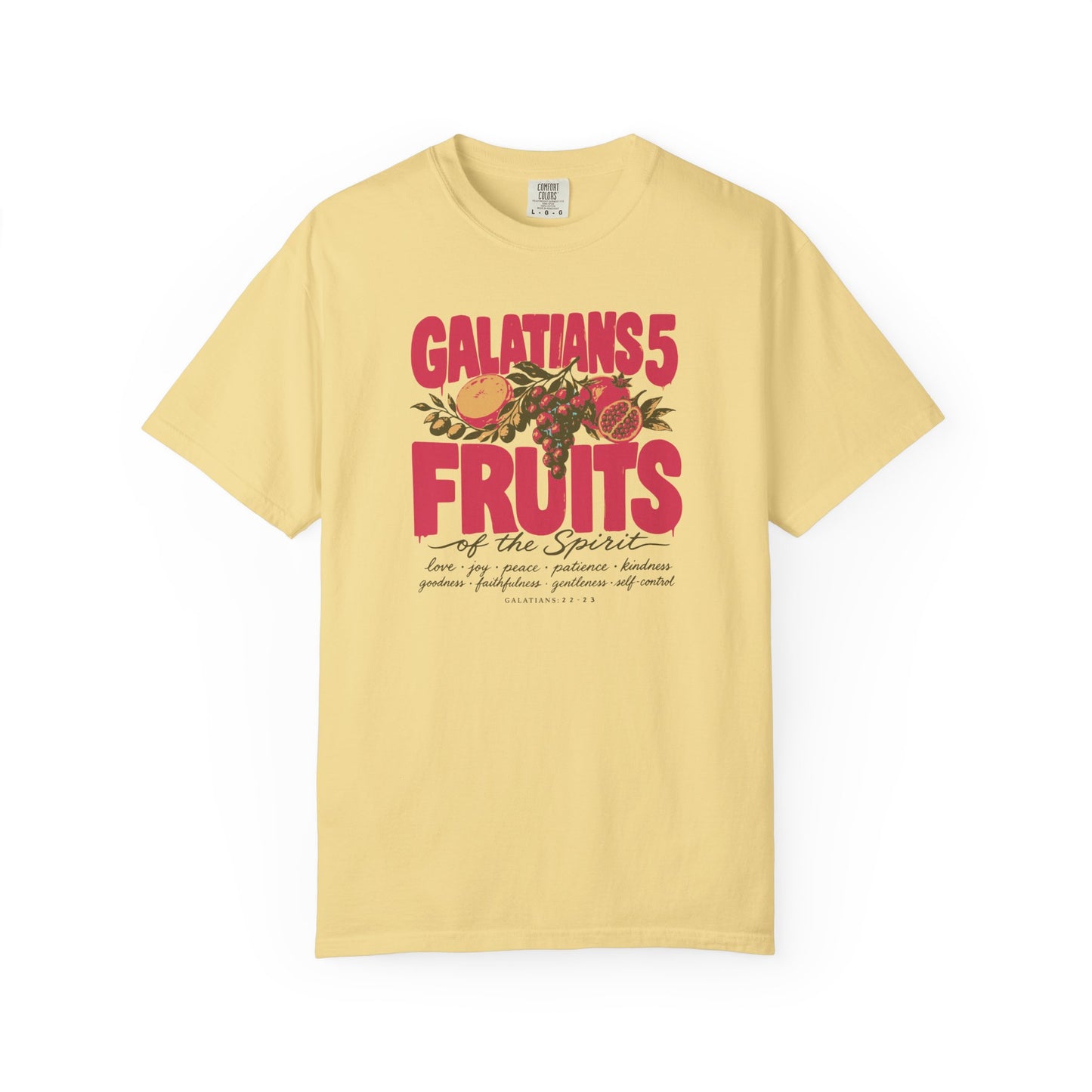 : Fruits of the Spirit Shirt  Galatians 5:22-23 Vintage Christian Band Tee Faith Gift Comfort Colors