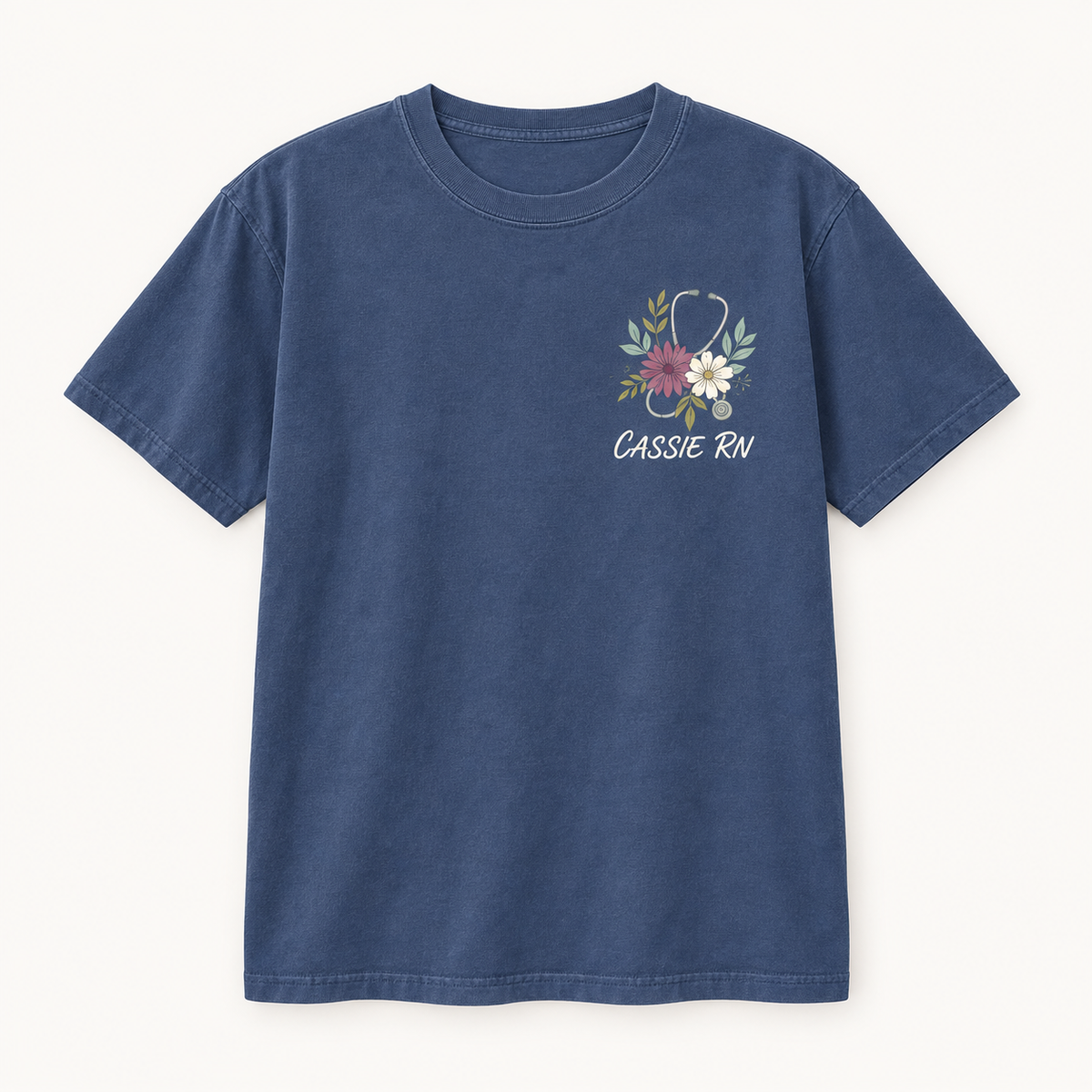 Personalized Nurse Comfort Colors Tee – Custom Name & Credentials