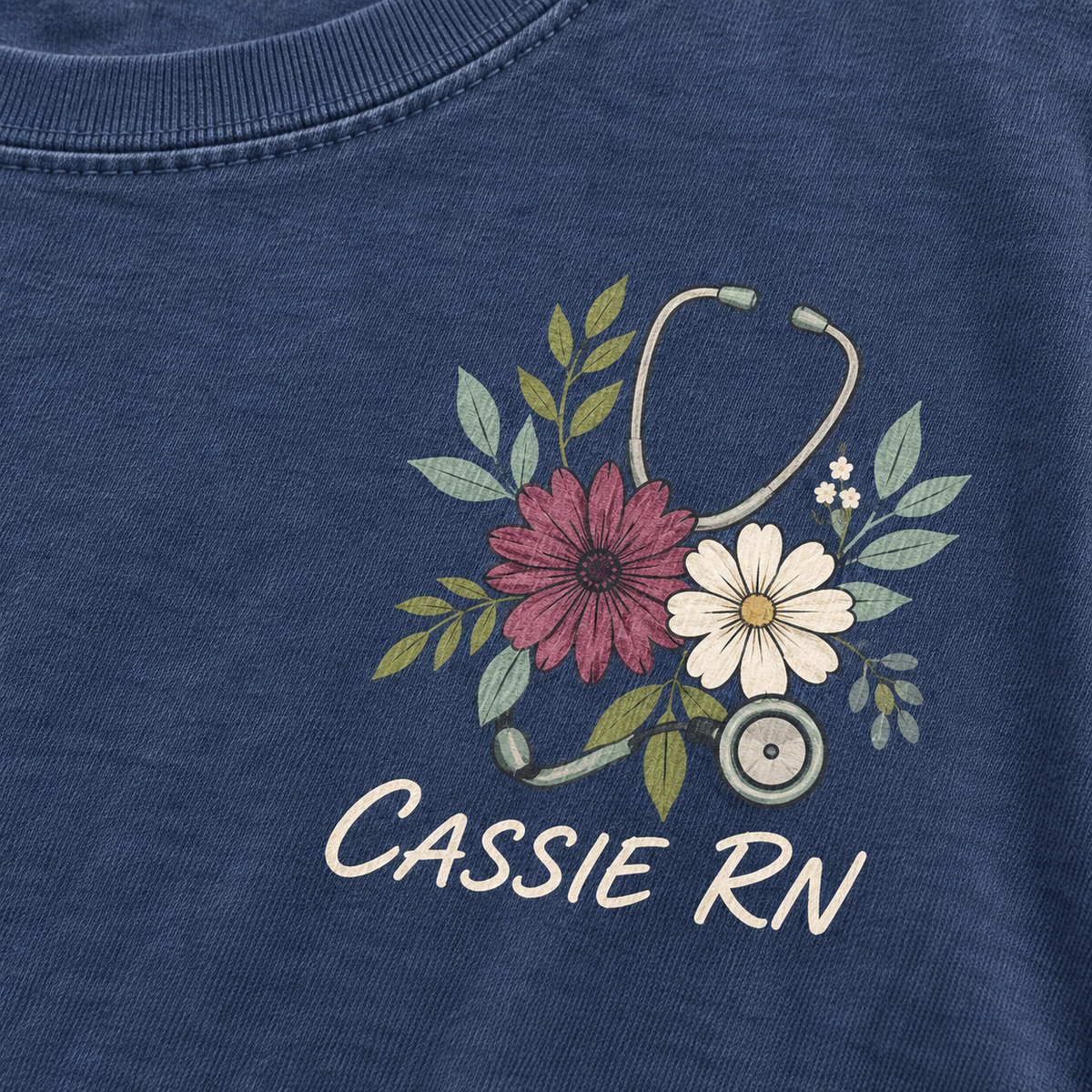 Personalized Nurse Comfort Colors Tee – Custom Name & Credentials