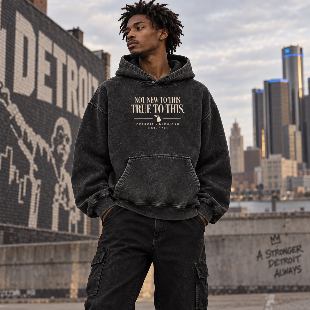 Detroit True To This Heavyweight Oversized Hoodie
