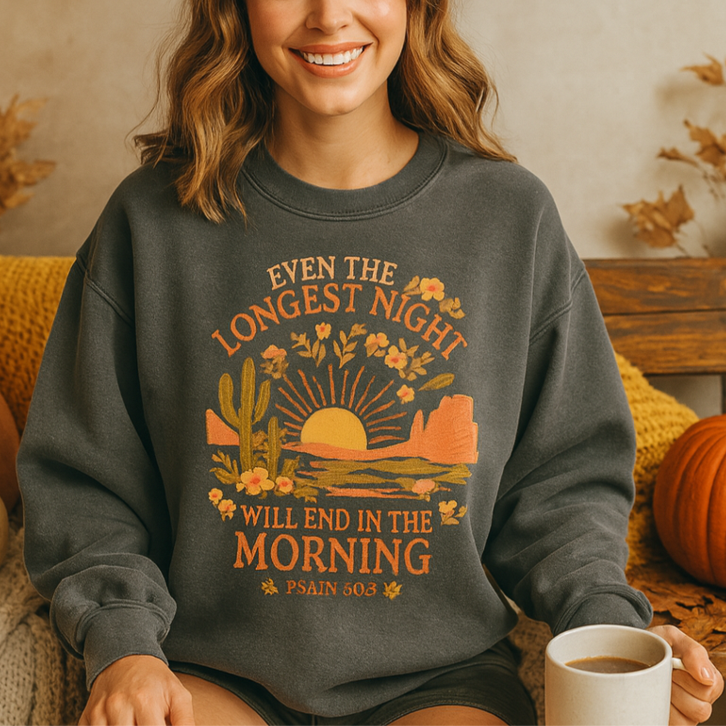 Inspirational Crewneck Sweatshirt, Motivational Gift for Friends, Family, Cozy Apparel, Relaxed Evening Wear, Fall or Winter Fashion