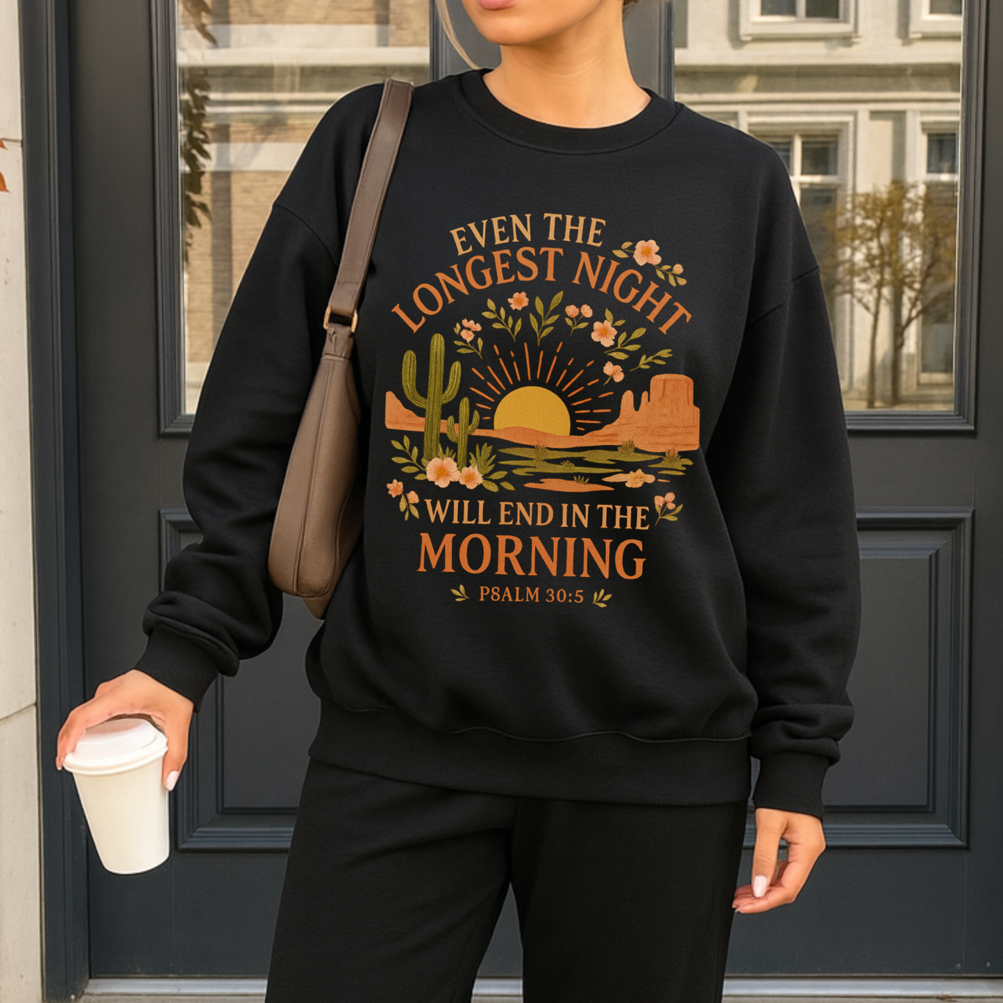 Inspirational Crewneck Sweatshirt, Motivational Gift for Friends, Family, Cozy Apparel, Relaxed Evening Wear, Fall or Winter Fashion