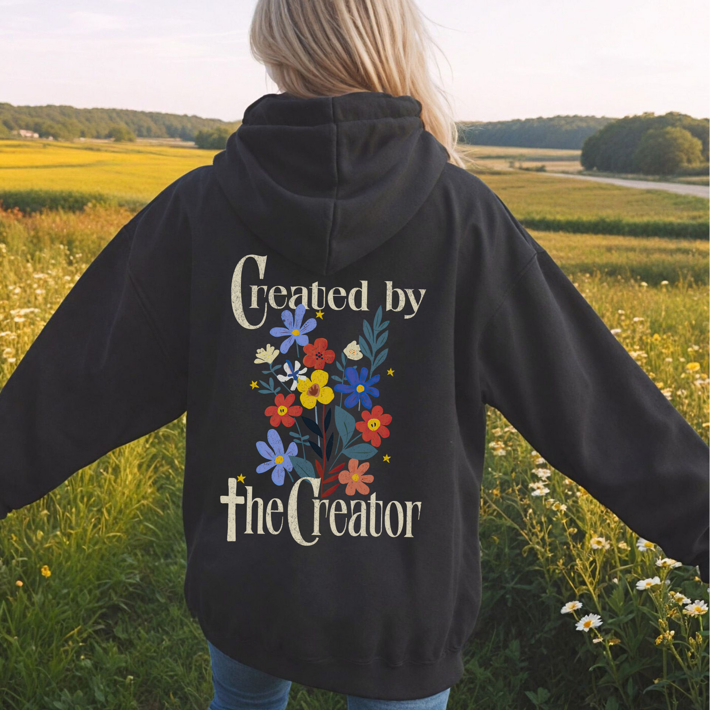 Floral Creator Hoodie – Cozy Softstyle Fleece Sweatshirt, Sustainable Gift for Artists & Floral Art Lovers