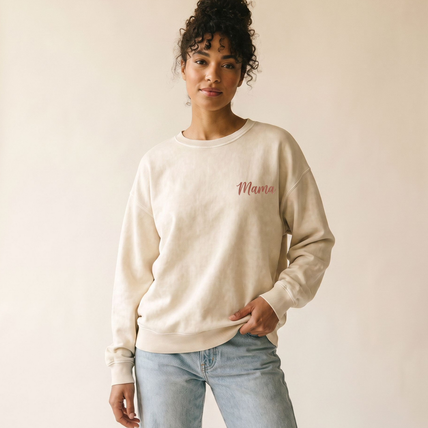 Personalized Mama Sweatshirt with Kids’ Names