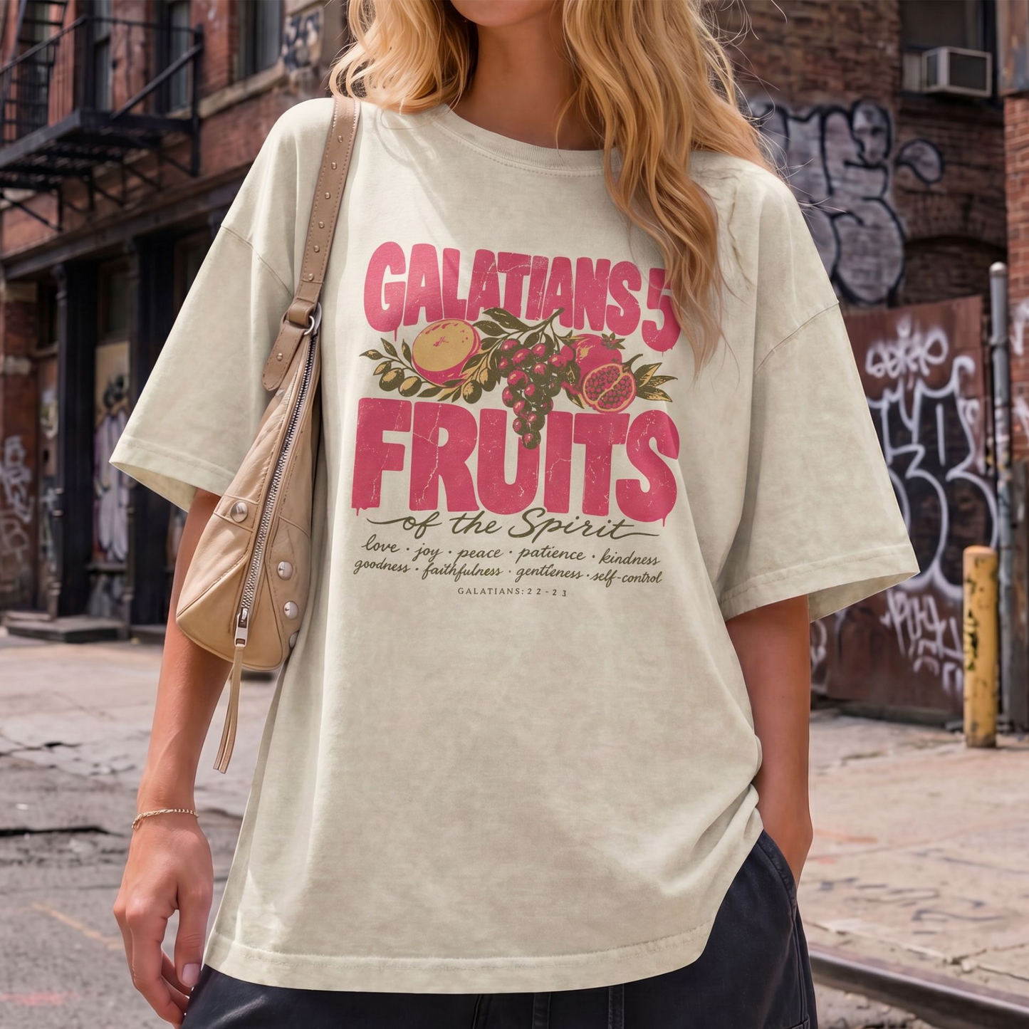 : Fruits of the Spirit Shirt  Galatians 5:22-23 Vintage Christian Band Tee Faith Gift Comfort Colors