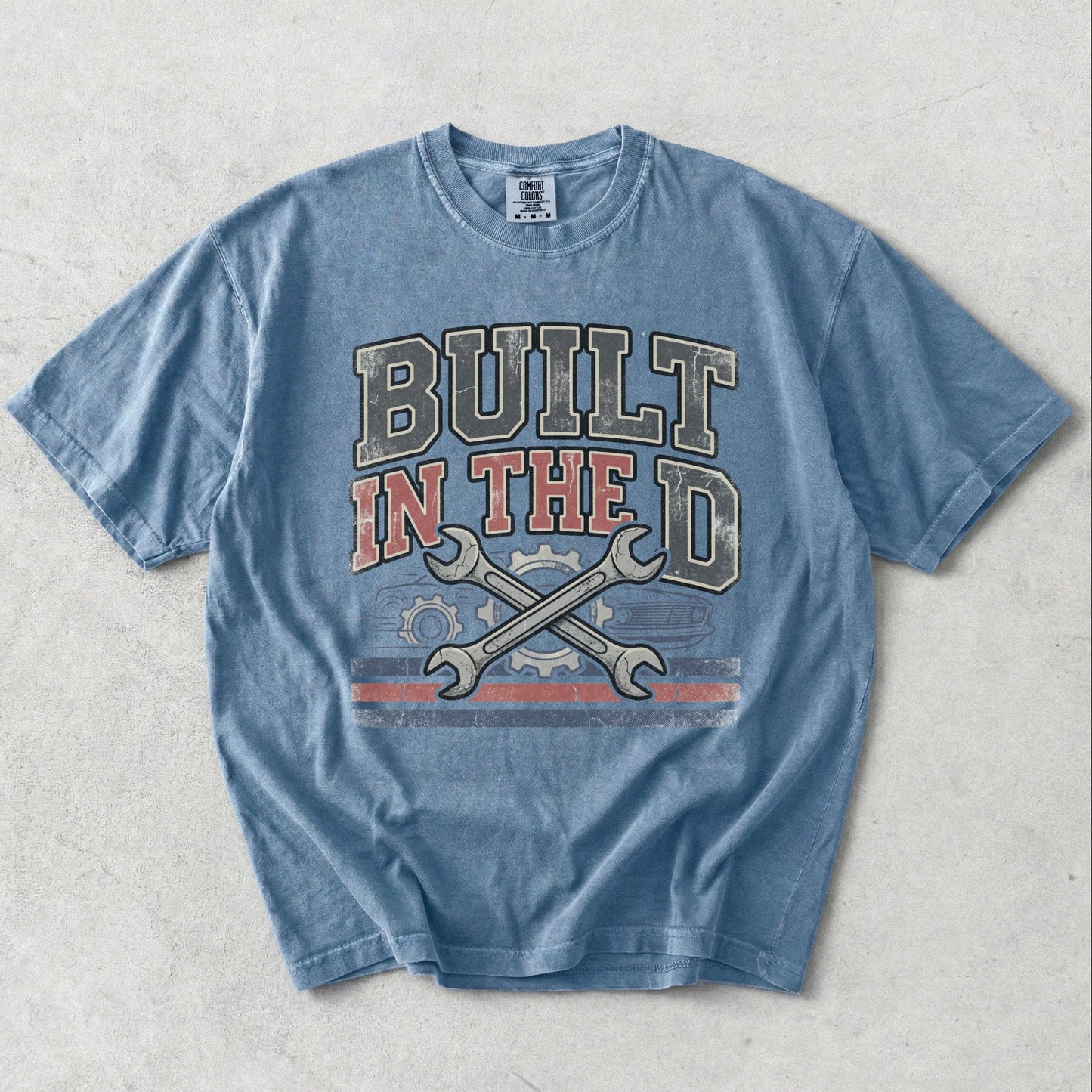 Built in the D Mechanic T-Shirt — Detroit Pride Vintage Tools Tee