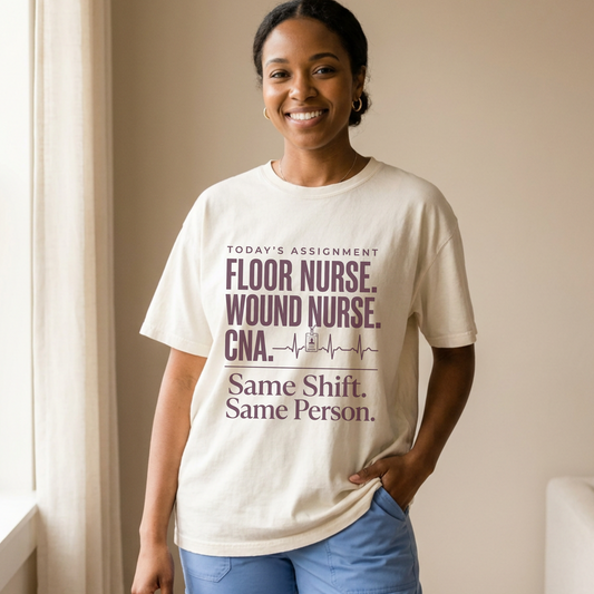 Minimalist Nurse T-Shirt Same Shift Same Person | Floor Nurse Gift