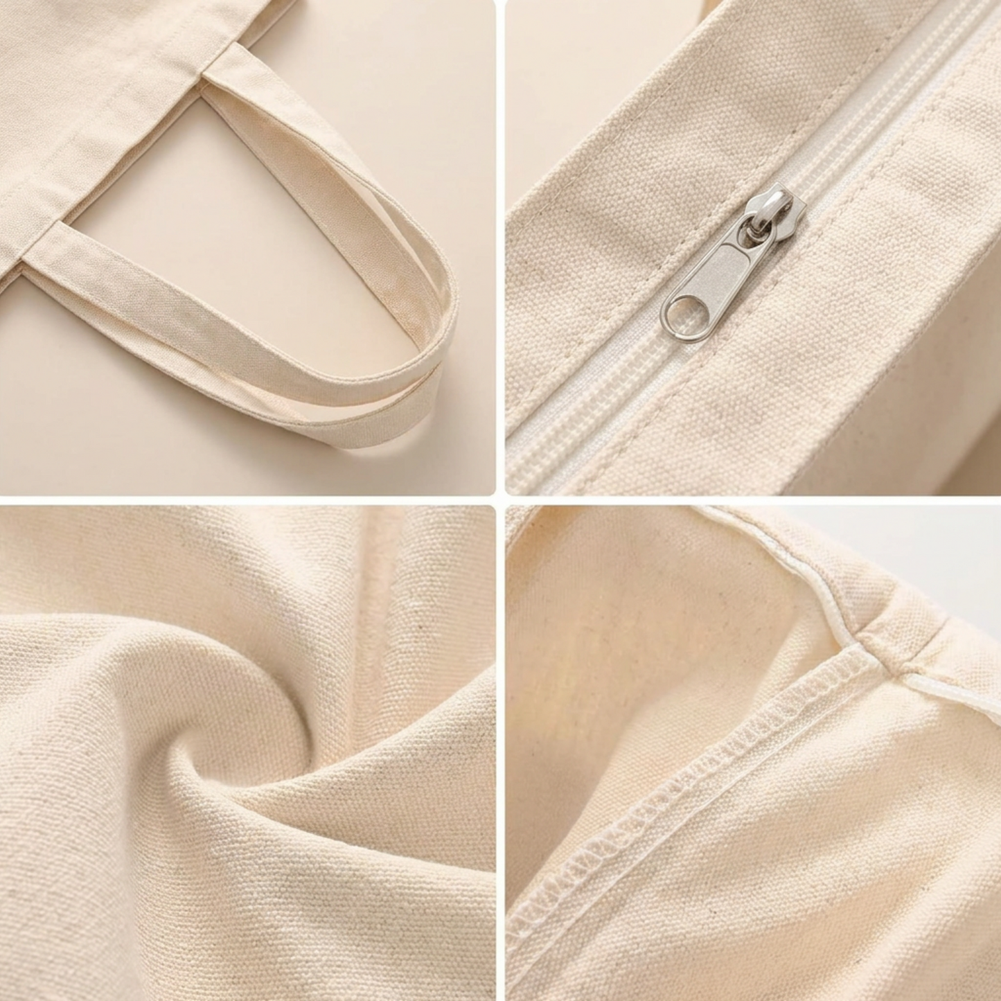 Personalized Nurse Canvas Tote Bag with Zipper Pocket | Custom RN, LPN & CNA Gift