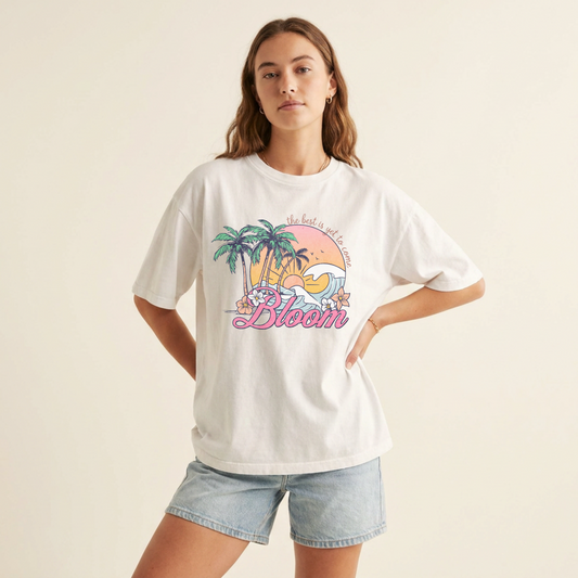 The Best Is Yet to Come Shirt Bloom Retro Beach Sunset Tee Inspirational Gift for Her