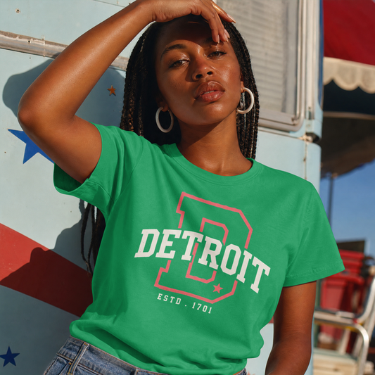 Detroit Vintage Letter Tee — 'Detroit' Graphic T-Shirt
