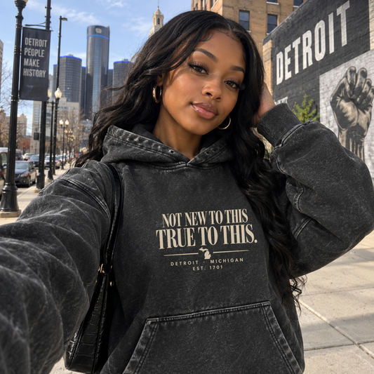 Detroit True To This Heavyweight Oversized Hoodie