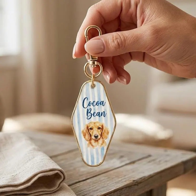 Personalized Custom Cat Keychain Pet Photo Keychain Cat Memorial Gift Holiday Gift for Pet Lovers